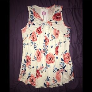 {MondayDress} Floral Tank Top